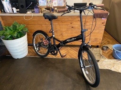 20インチ　折りたたみ自転車　ブラック