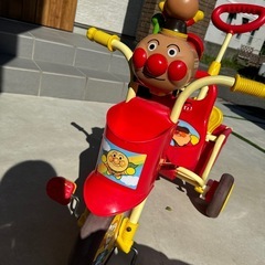 無料　0円　お譲りします。アンパンマン  三輪車　お散歩車　　の画像