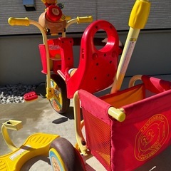 無料　0円　お譲りします。アンパンマン  三輪車　お散歩車　　の画像