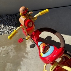 無料　0円　お譲りします。アンパンマン  三輪車　お散歩車　　の画像