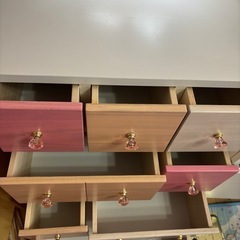 4段チェスト ピンクの画像