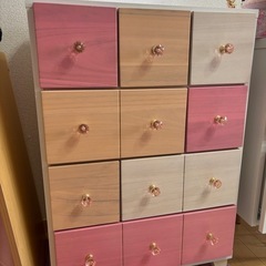 4段チェスト ピンク