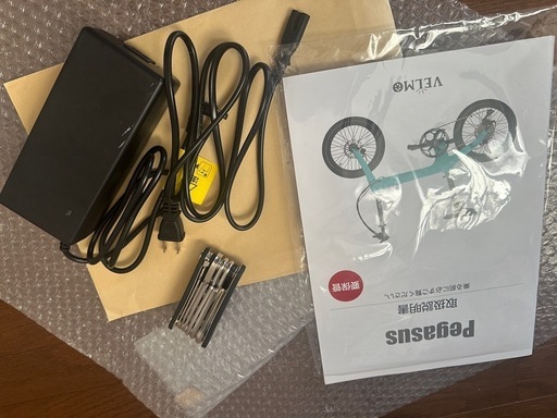 美品」velmo pegasus 折りたたみ電動アシスト自転車 (YK) つくばの電動