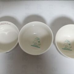 ★ムーミン茶碗２個、小皿１個　未使用★の画像