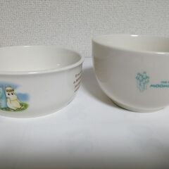★ムーミン茶碗２個、小皿１個　未使用★の画像