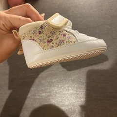 未使用　花柄　子供靴　11.5cmの画像