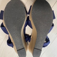 レディース　👡Ⓜ️サイズサンダル紺色　の画像