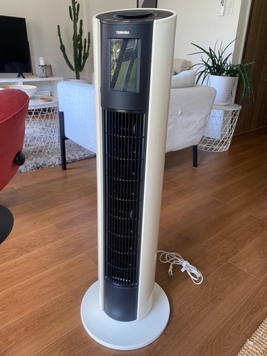 東芝タワー扇風機　Picoion リモコン付き