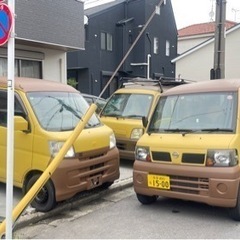 稼働中、車検2年、可愛く塗装したキッチンカー、安く開業したい方オススメ、新しい年式、パワーウィンドウの画像