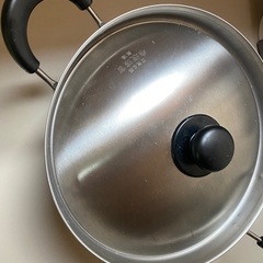 美品 大鍋 赤坂璃宮 厳選ステンレス両手鍋26cm IHガス兼用 日本製 大鍋の画像