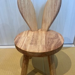 子供用　イス　うさぎ耳
