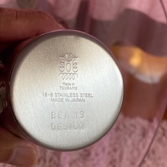 マグカップ　ステンレス製　BEAMES DESIGN 7.7×13.5センチの画像