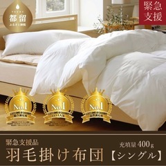 【取引中】シングル　羽毛掛け布団　本日限定