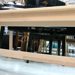 ★美品★IKEA NORRAKER ダイニングベンチ　無垢材【モノ市場東海店】の画像