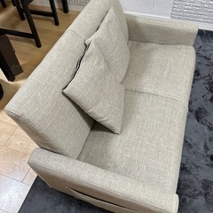 【0円/セット/美品】2人掛けソファー+テーブル