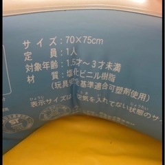 ベビーボート  浮き輪  プールや海や川でいかがでしょうか？の画像
