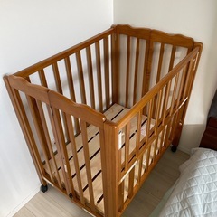 ベビーベッド 大和屋　折りたたみミニベビーベッド