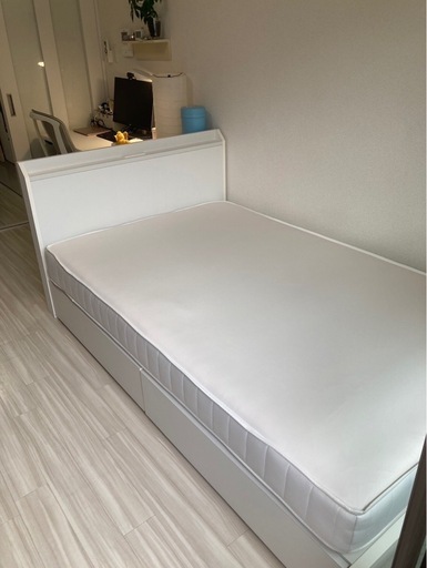 無印⭐︎ニトリ　セミダブルベッド　フレーム&マットレス