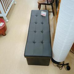 収納スツールベンチ★ブラック、ベンチ、家具 収納家具 タンス、衣類収納【浜村鹿野温泉ICから3分 買取本舗 宮本リサイクル 営業時間9～19時 定休日水曜のみ←連絡できませんm(_ _)m】の画像
