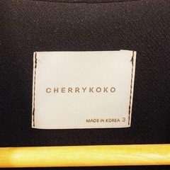 CHERRYKOKOチェリーココ韓流ブラックジャケットブレザーの画像