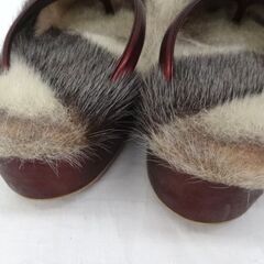 アザラシ 海豹 毛皮 防寒 草履 アウトソール:約24.5cm 和服 和装小物☆札幌市白石区☆店頭お引き取り歓迎【自社配送は札幌市内限定】の画像