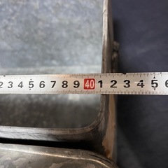 値下げ【昭和レトロ】　ブリキ缶ケース　収納ケースの画像