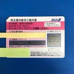 ANA、JAL株主優待券　１枚ずつ計２枚