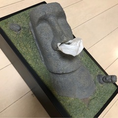 ティッシュケース　モアイ の画像