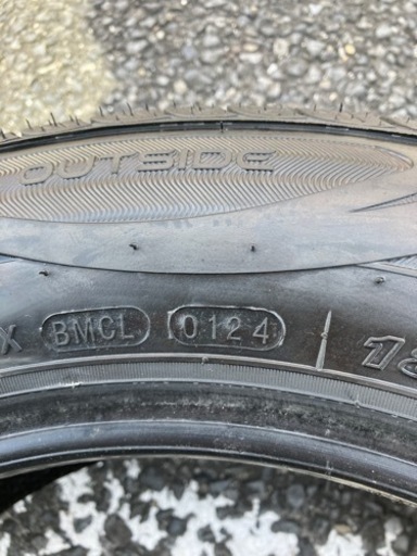 タイヤ4本セット　走行約50km 185/65/R15