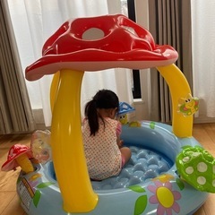 INTEX ビニールプール 屋根付き きのこ マッシュルームの画像