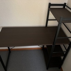 本棚付きデスク
