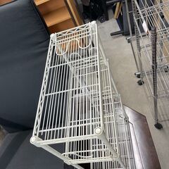 メタルラック　No.13874　ホワイト　棚　収納　【リサイクルショップどりーむ天保山店】の画像