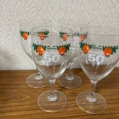 サントリー　昭和レトロ　オレンジ50  グラス