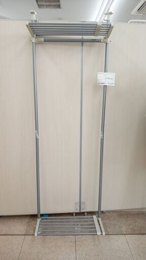 ★ジモティ割あり★  突っ張ラック グレー H192～×D26.5×W57 クリーニング済み TJ7628
