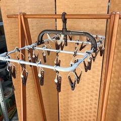 【引取】折り畳み式大量洗濯物干し