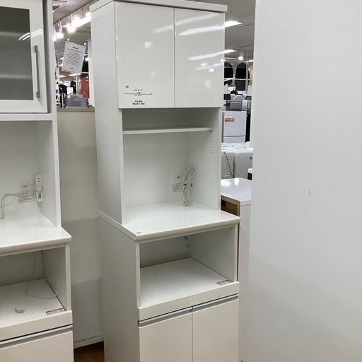 【トレファク ラパーク岸和田店】２枚扉　ホワイト　スリムタイプ　レンジボード　入荷しました。