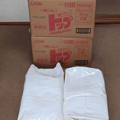 業務用　無リントップ洗濯洗剤（粉末；10㎏（5kg×2袋）入りの...