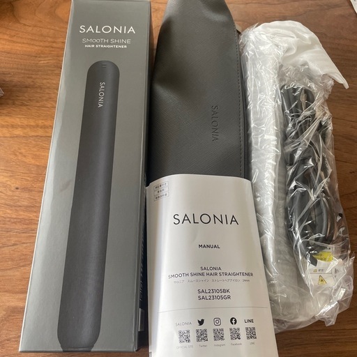 サロニア　スムースシャイン　ヘアーアイロン　新品