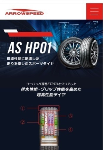 タイヤ4本セット　走行約50km 185/65/R15