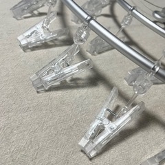　美品)無印　洗濯ハンガー　アルミ壁面用ハンガーの画像