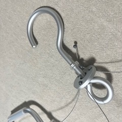 　美品)無印　洗濯ハンガー　アルミ壁面用ハンガーの画像