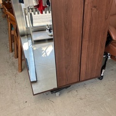 K2407-707 ミラーつき シューズボックス 汚れあり 中古