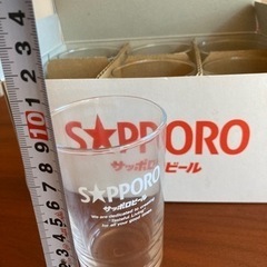 レトロなグラス34点（キリンビール10点、サッポロビール24点）の画像