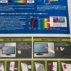 サンワサプライ SANWA SUPPLY 21.5型ワイド対応 ブルーライトカット液晶保護フィルムの画像
