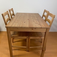 ★8月限定値下げ★IKEA ヨックモック　JOKKMOKK テーブル&チェア4脚セット