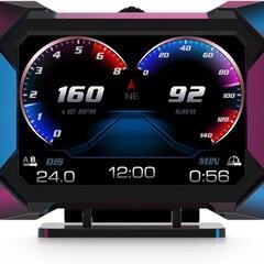 ヘッドアップディスプレイ obd2 gps両対応 タコメーター 