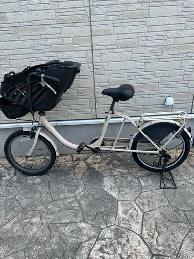 自転車 前面チャイルドシート付き