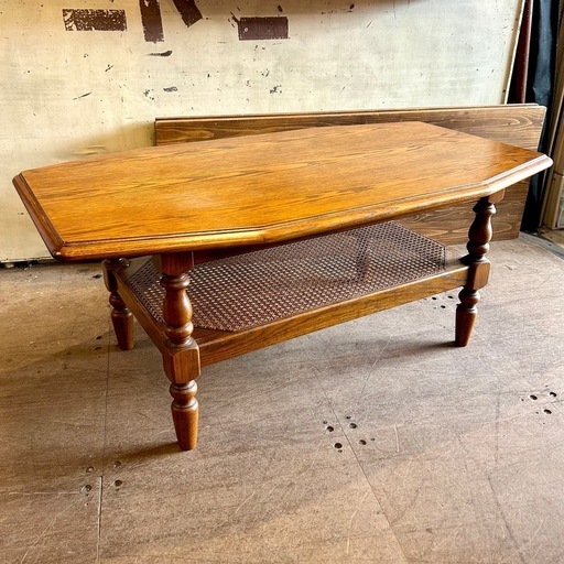 《売約済》【武蔵小山店】希少　レア　英国　クラシック　オーク材　無垢　リビングテーブル　ソファテーブル　センターテーブル　ローテーブル　応接テーブル　三越ブルージュ　Brugge 三越　ブルージュ　IDC大塚　大塚家具　IDC 無垢材　オーク　検　カリモク　karimoku