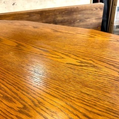 【武蔵小山店】希少　レア　英国　クラシック　オーク材　無垢　リビングテーブル　ソファテーブル　センターテーブル　ローテーブル　応接テーブル　三越ブルージュ　Brugge 三越　ブルージュ　IDC大塚　大塚家具　IDC 無垢材　オーク　検　カリモク　karimoku の画像