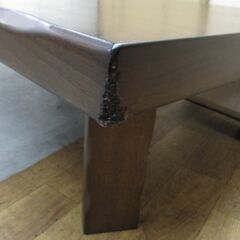ジモティー限定価格！⭐ R514 NITORI 折り畳み式 和座卓、ローテーブル、センターテーブル 幅120cm Used・キレイ の画像
